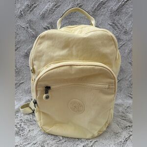 Pale Yellow Kipling Backpack